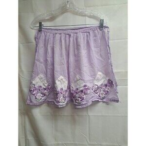 Vintage Handmade Lavender With Purple Flowers Apron